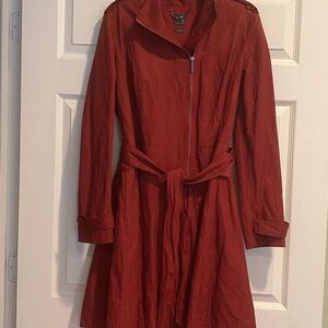 Armani Exchange Red Trench Coat